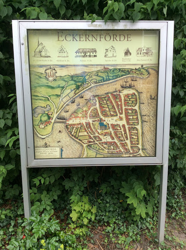 Historischer Stadtplan von Eckernförde: Ingress portal